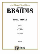 Cover icon of Intermezzi, Rhapsody, Op. 119 (COMPLETE) sheet music for piano solo by Johannes Brahms, classical score, intermediate skill level