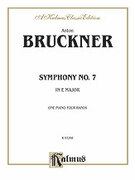 Cover icon of Symphony No. 7 in E Major, ISBN: 0757912818 (COMPLETE) sheet music for piano four hands by Anton Bruckner, classical score, easy/intermediate skill level