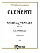 Cover icon of Gradus ad Parnassum, Volume I (COMPLETE) sheet music for piano solo by Muzio Clementi, classical score, intermediate skill level