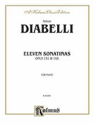 Cover icon of Eleven Sontinas (COMPLETE) sheet music for piano solo by Johann Baptist Cramer, classical score, intermediate skill level