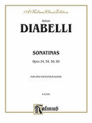Cover icon of Sonatinas, Op. 24, 54, 58, 60 (COMPLETE) sheet music for piano four hands by Antonio Diabelli and Antonio Diabelli, classical score, easy/intermediate skill level