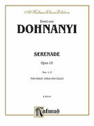 Cover icon of Serenade, Op. 10 (COMPLETE) sheet music for string trio by Ernst von Dohnnyi, classical score, intermediate skill level