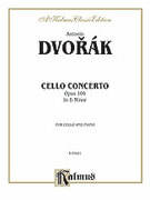 Cover icon of Cello Concerto, Op. 104 in B Minor (COMPLETE) sheet music for cello and piano by Antonn Dvork, classical score, intermediate skill level