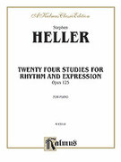 Cover icon of Twenty-four Piano Studies for Rhythm and Expression (COMPLETE) sheet music for piano solo by Stephen Heller, classical score, intermediate skill level