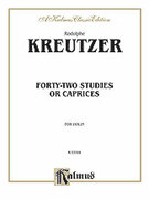 Cover icon of Forty-Two Studies or Caprices (COMPLETE) sheet music for violin by Rudolf Kreutzer and Rudolf Kreutzer, classical score, intermediate skill level