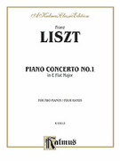 Cover icon of Piano Concerto No. 1 in E flat Major (COMPLETE) sheet music for two pianos, four hands by Franz Liszt, classical score, easy/intermediate duet