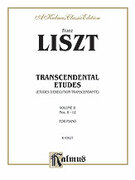 Cover icon of Transcendental Etudes, Volume II (COMPLETE) sheet music for piano solo by Franz Liszt, classical score, intermediate skill level