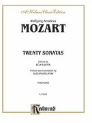 Cover icon of Twenty Sonatas (COMPLETE) sheet music for piano solo by Wolfgang Amadeus Mozart, classical score, intermediate skill level