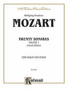 Cover icon of Twenty Sonatas, Volume I (COMPLETE) sheet music for violin and piano by Wolfgang Amadeus Mozart, classical score, intermediate skill level