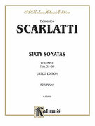Cover icon of Sixty Sonatas, Volume II (COMPLETE) sheet music for piano solo by Domenico Scarlatti, classical score, intermediate skill level