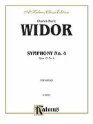 Cover icon of Symphony No. 4 in F Minor, Op. 13 (COMPLETE) sheet music for organ solo by Charles Marie Widor and Charles Marie Widor, classical score, easy/intermediate skill level