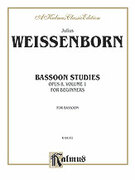 Cover icon of Bassoon Studies for Beginners, Op. 8 (COMPLETE) sheet music for bassoon by Julius Weissenborn, classical score, intermediate skill level