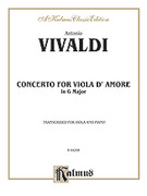 Cover icon of Concerto for Viola d'Amore (COMPLETE) sheet music for viola and piano by Antonio Vivaldi, classical score, intermediate skill level