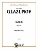 Cover icon of Elgie for Viola, Op. 44 (COMPLETE) sheet music for viola and piano by Alexander Konstantinovich Glazunov and Alexander Konstantinovich Glazunov, classical score, intermediate skill level