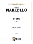 Cover icon of Sonata in E Minor (COMPLETE) sheet music for viola (or cello) and piano by Benedetto Marcello, classical score, intermediate skill level