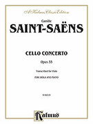 Cover icon of Saint-Sans: Cello Concerto, Op. 33 (COMPLETE) sheet music for viola and piano by Camille Saint-Saens and Camille Saint-Saens, classical score, intermediate skill level
