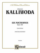 Cover icon of Six Nocturnes, Op. 186 (COMPLETE) sheet music for viola and piano by Johann W. Kalliwoda, classical score, intermediate skill level