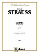 Cover icon of Sonata in E flat Major, Op. 18 (COMPLETE) sheet music for violin and piano by Richard Strauss, classical score, intermediate skill level