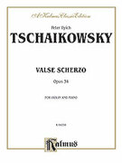 Cover icon of Valse Scherzo, Op. 34 (COMPLETE) sheet music for violin and piano by Pyotr Ilyich Tchaikovsky and Pyotr Ilyich Tchaikovsky, classical score, intermediate skill level