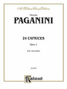 Cover icon of Twenty-Four Caprices, Op. 1 (COMPLETE) sheet music for violin by Niccol Paganini, classical score, intermediate skill level