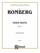 Cover icon of Three Duets, Op. 18 (COMPLETE) sheet music for two violins by Andreas Jakob Romberg, classical score, intermediate duet