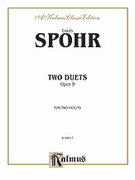 Cover icon of Two Duets, Op. 9 (COMPLETE) sheet music for two violins by Louis Spohr, classical score, intermediate duet