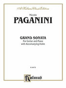 Cover icon of Grand Sonata for Guitar and Piano with Accompanying Violin (COMPLETE) sheet music for guitar, piano and violin by Niccol Paganini, classical score, intermediate skill level