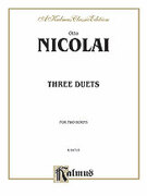 Cover icon of Three Duets (COMPLETE) sheet music for two horns by Otto Nicolai, classical score, intermediate duet