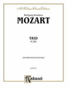 Cover icon of Trio, K. 266 (COMPLETE) sheet music for two violins and cello by Wolfgang Amadeus Mozart, classical score, intermediate skill level