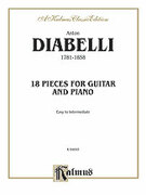 Cover icon of 18 Pieces for Guitar and Piano (COMPLETE) sheet music for guitar and piano by Antonio Diabelli and Antonio Diabelli, classical score, intermediate skill level