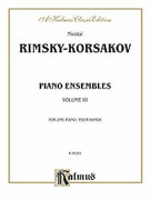 Cover icon of Piano Duets, Volume III (COMPLETE) sheet music for piano four hands by Nikolai Rimsky-Korsakov and Nikolai Rimsky-Korsakov, classical score, easy/intermediate skill level