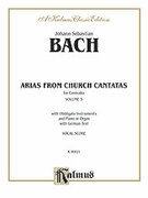 Cover icon of Contralto Arias, Volume III (COMPLETE) sheet music for voice and piano by Johann Sebastian Bach, classical score, intermediate skill level