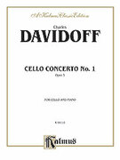 Cover icon of Cello Concerto No. 1 (COMPLETE) sheet music for cello and piano by Charles Davidoff, classical score, intermediate skill level