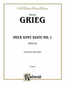 Cover icon of Peer Gynt Suite No. 1, Op. 46 (COMPLETE) sheet music for violin and piano by Edvard Grieg, classical score, intermediate skill level