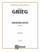 Cover icon of Holberg Suite, Op. 40 (COMPLETE) sheet music for piano solo by Edvard Grieg, classical score, intermediate skill level