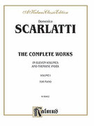Cover icon of The Complete Works, Volume I (COMPLETE) sheet music for piano solo by Domenico Scarlatti, classical score, intermediate skill level