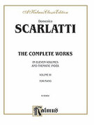Cover icon of The Complete Works, Volume III (COMPLETE) sheet music for piano solo by Domenico Scarlatti, classical score, intermediate skill level
