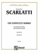 Cover icon of The Complete Works, Volume VII (COMPLETE) sheet music for piano solo by Domenico Scarlatti, classical score, intermediate skill level