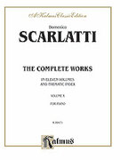 Cover icon of The Complete Works, Volume X (COMPLETE) sheet music for piano solo by Domenico Scarlatti, classical score, intermediate skill level