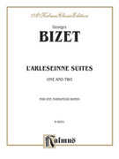 Cover icon of L'Arlesienne, Suites 1 and 2 (COMPLETE) sheet music for piano four hands by Georges Bizet, classical score, easy/intermediate skill level