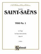 Cover icon of Saint-Sans: Trio No. 1 in F Major, Op. 18 (COMPLETE) sheet music for piano trio by Camille Saint-Saens and Camille Saint-Saens, classical score, intermediate skill level