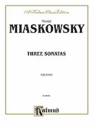 Cover icon of Three Sonatas (COMPLETE) sheet music for piano solo by Nicolai Miaskowsky, classical score, intermediate skill level