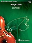 Cover icon of Allegro Vivo sheet music for string orchestra (full score) by George Frideric Handel, classical score, intermediate skill level