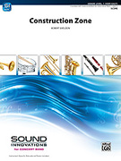 Cover icon of Construction Zone sheet music for concert band (full score) by Robert Sheldon, beginner skill level