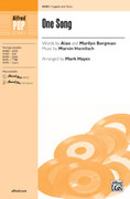 Cover icon of One Song sheet music for choir (2-Part and Opt. Solo) by Marvin Hamlisch, Alan Bergman, Marilyn Bergman and Mark Hayes, intermediate skill level