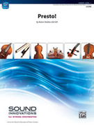 Cover icon of Presto! sheet music for string orchestra (full score) by Robert Sheldon, intermediate skill level