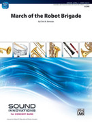 Cover icon of March of the Robot Brigade sheet music for concert band (full score) by Chris M. Bernotas, intermediate skill level