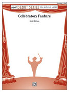 Cover icon of Celebratory Fanfare sheet music for concert band (full score) by Scott Watson, intermediate skill level