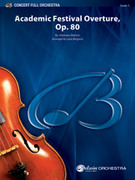 Cover icon of Academic Festival Overture, Op. 80 sheet music for full orchestra (full score) by Johannes Brahms and Louis Bergonzi, intermediate skill level