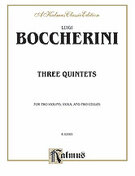 Cover icon of Three Quintets (COMPLETE) sheet music for string quintet by Luigi Boccherini, intermediate skill level